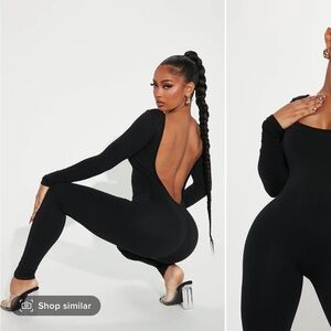 Fashion Nova low back jumpsuit